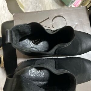 Crown Vintage Black Ankle Boots
